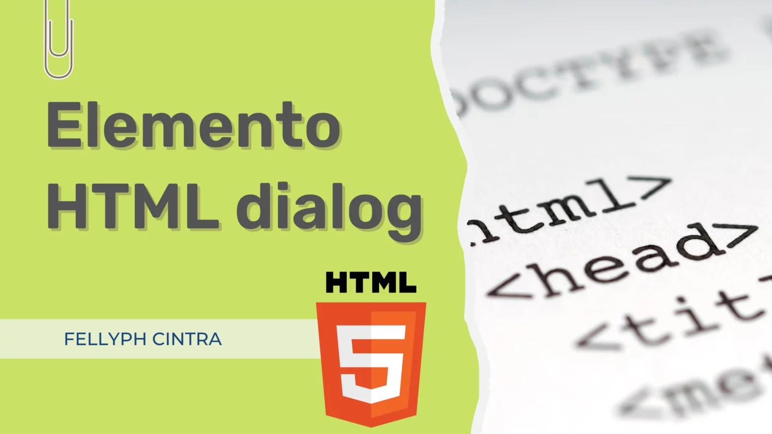 conheça o elemento html Dialog