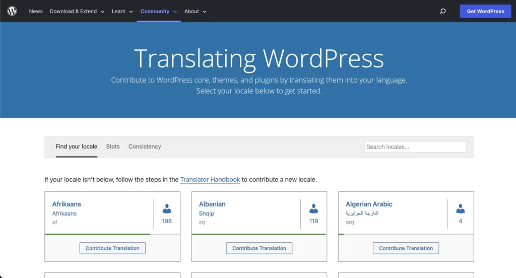 plataforma global para traduzir o WordPress