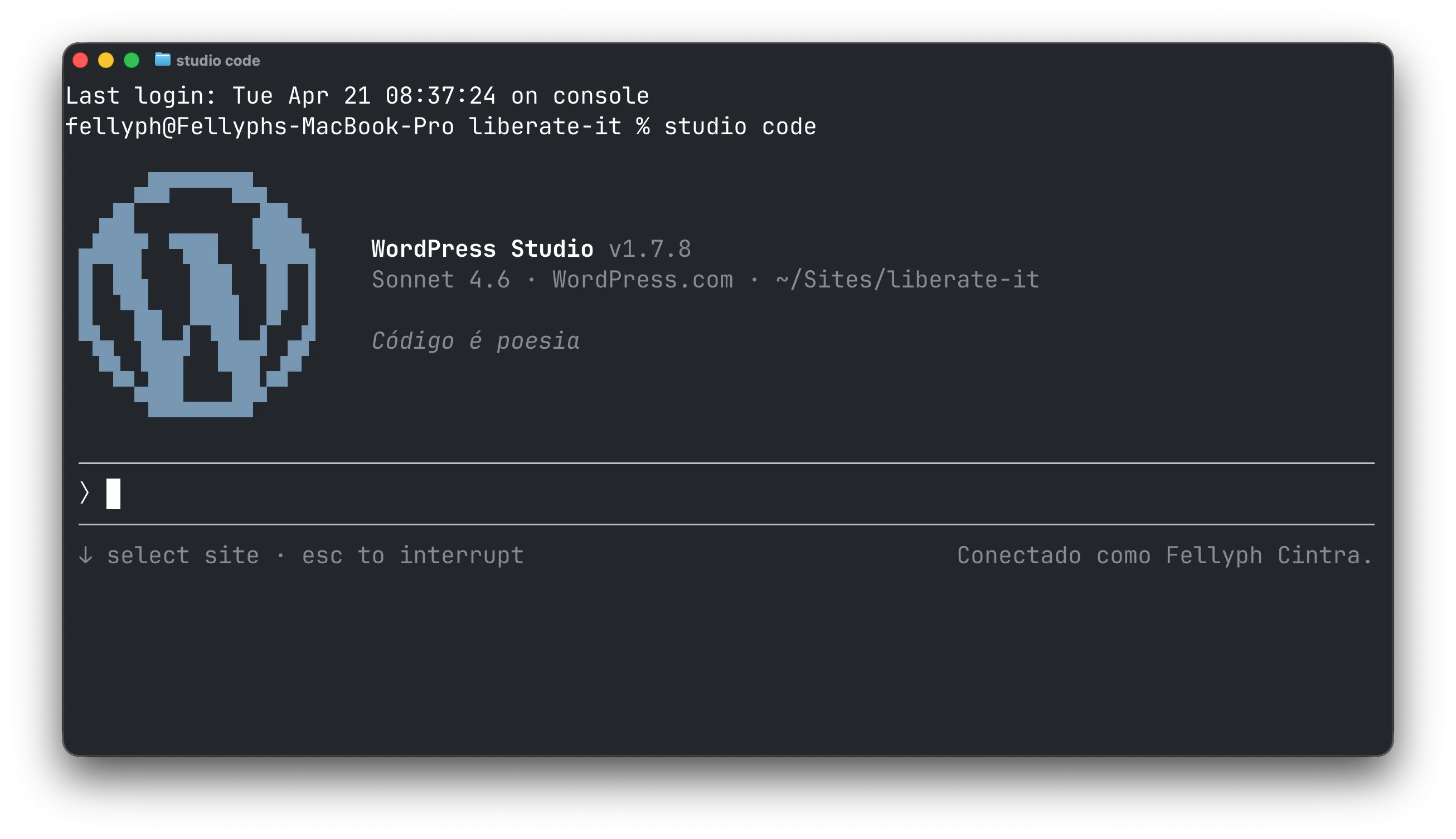 WordPress Studio Code