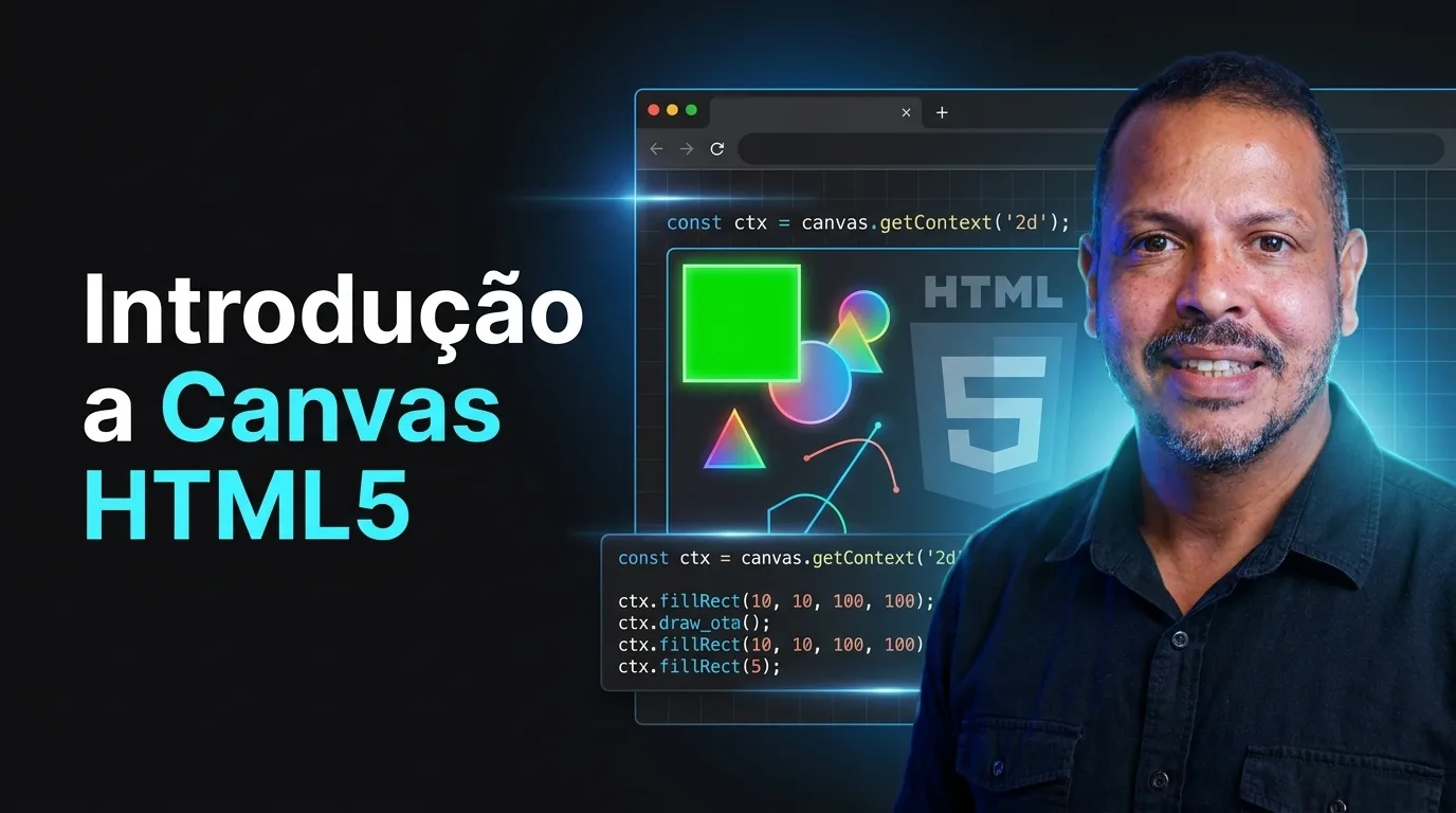 Thumbnail do post Introdução a Canvas HTML5 com formas desenhadas no canvas e código getContext 2d